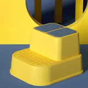 (2 Layers)Toilet Step Stool Plastic Non Slip Heavy Duty Rollover Prevention T