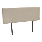 Linen Fabric Double Bed Headboard Bedhead - Beige