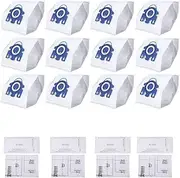 12x Vacuum Cleaner Bags for Miele FJM Hyclean 3D GN C2 C3 S2 S5 S8 S5211 S5210