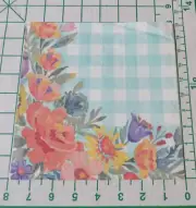 THREE DECORATIVE DINNER NAPKINS for DECOUPAGE "SPRING FLOWERS" WITH RECIPE