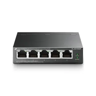TP-Link TL-SG1005P 5埠 Gigabit RJ45 桌上/壁掛式 PoE switch交換器（65W）