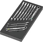 Wera 9730 Foam Insert 6000 Joker Ratcheting Spanner 11 Piece Set