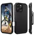 For iPhone 15/16 Pro Max Heavy Duty with Belt Clip Holster Case Shockproof Cover