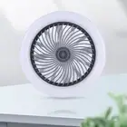 10 Inch Aromatherapy Ceiling Fan with Lights Remote Control (Grey with Remote)