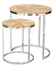 Zuo Modern 2pc Bari Nesting Table Set