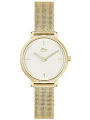 Lacoste 2001322 Silver Dial Gold Stainless Steel Womens Watch