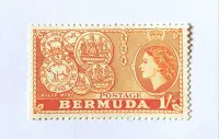 在飛比找Yahoo!奇摩拍賣優惠-#1953年 英屬百慕達(Bermuda)郵票  1先令 新