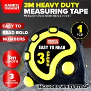 Professional Heavy Duty Measuring Tape 3M Lock Centimetres Inches Handy Hardware
