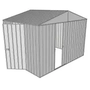 Build-a-Shed 3.0 x 2.3 x 2.3m Gable Single Hinged Side Door Shed - Zinc