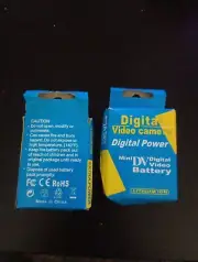 Digital Video Camera Mini DV Battery Pack Lithium ION LOT OF (2) NEW Never Used