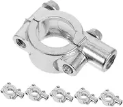 6pcs Flagpole Mount for Motorcycles: Aluminum Alloy Motorcycle Flag Pole Mount - Scooters Motorbikes Flag Holder Quick Release Clamp for Events Outdoor Use