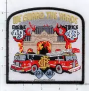 Illinois - Chicago Engine 49 Truck 33 Fire Dept Patch - We Guard The Yards
