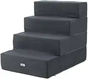 i.Pet Dog Ramp Foam Dog Cover Stairs Portable Cat Ladder for Bed Sofa 4 Steps