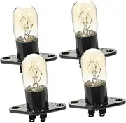 SHOWERORO 4pcs Microwave Light Bulb Dimmable Led Microwave Bulb Microwave Lamp Led Microwave Oven Bulb Lamp Bulbs Incandescent Light Bulbs Led Bulb Plastic with Base E14 Shell