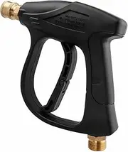 [Yakamoz] Short Pressure Washer Gun, 4350 PSI High Power Washer Spray Gun with 1/4 Inch Quick Connector for Foam Cannon Car Wash