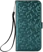 [YukeTop] Case for Oppo A96, PU Leather Flip Folio Wallet Cover, with Card Slots, Case Cover for Oppo A96.(Green)
