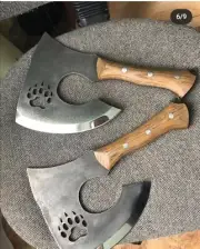 Hand-made Carbon Steel Tomahawk Axe Viking Throwing Axe Camping Axe 2 PCS