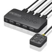 KVM Switch USB Switch Shared Controller Adapter 4 Inputs 4 Outputs for8919