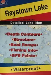 Raystown Lake Pennsylvania Waterproof Map (Fishing Hot Spots) GPS Fishery Proven
