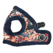 Gianni Vest Dog Harness Step-in Warm Winter Flower Pattern for Small and Medi...