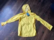 NEW Columbia Switchback II Rain Jacket Size Youth LARGE Zip Yellow Waterproof