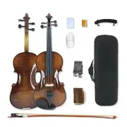 Violin 1/2 Acoustic Violin Kit 4 String Solid wood Maple Spruce Ebony Fittings
