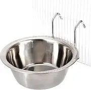 Dog Cage Hook Bowl, Anti Slip Cat Water Dishes, Stress Pet Feeder, Stainless Steel Pet Feeding Station, Easy Clean Ergonomic Cat Food Bowl, Birds Cage Feeding Bowl, Pets Spine for Cats Dogs