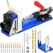 Kit Con Portapiezas Orificios Sistema Carpinteria Herramienta Taladro Tornillo