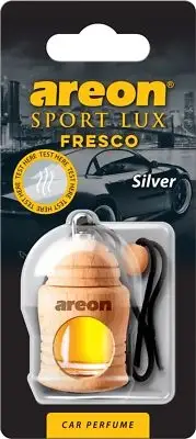 3x Original Areon Fresco Air Freshener Scent Container Lux Silver