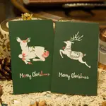 COLORFUL DEER THANKSGIVING ENVELOPES FOLD CHRISTMAS CARDS