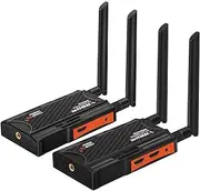 Wireless HDMI Transmitter and Receiver, 200m(656ft) Wireless HDMI Extender Kit with HDMI Loop-Out, 5.8GHz 1080P Full HD for Streaming from DSLR,Laptop,Netflix,YouTube,PS4 to HDTV/Projector IR Support