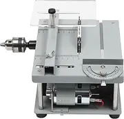 96W Electric Mini Table Saw, Bench Polishing Grinder Machine, Precision Desktop Electric Saw Cutter with 1.38inch Max. Cutting Depth, Variable Speed, 0-90° Angle Adjustment