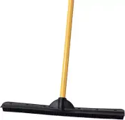Furemover Heavy Duty Outdoor Pet Hair Remover Rubber Broom, Black and Yellow