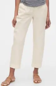 Gap Maternity Stretch Straight Crop Pants Size 8 New With Tag