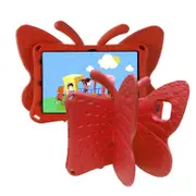 Catzon Butterfly Samsung Tablet Case for Galaxy Tab A8 10.5 Inch 2021 (SM-X200/SM-X205/SM-X207)-Red