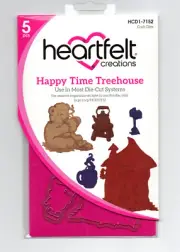 Happy Time Treehouse Heartfelt Creations Die for Cardmaking,Scrapbooking, etc