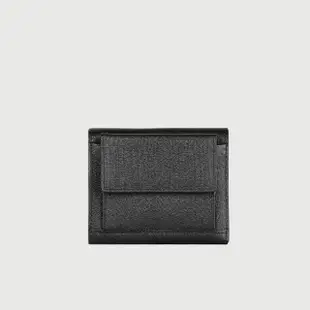 【BRAUN BUFFEL 德國小金牛】台灣總代理 蔚藍 6卡兩折短夾-黑色(BF821-404-BK)