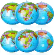 16 Inches Inflatable Globe Blow up World Globe Topographic Map Globe Inflatable
