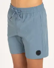 [Skylark] Skylark Boys' Liberty Elastic Waist Shorts in Steel Blue Size 16 16 Steel Blue