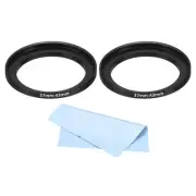 43mm-49mm Step Up Ring Camera Lens Filter Adapter Ring Filter with Cloth