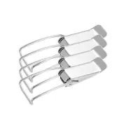 304 Stainless Steel Spring Loaded Toggle Latch Catch Clamp 86mm, 4 pcs