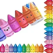 36 Feet Bulletin Board Borders, Colorful Crayon Border Trim Decorations Cute Rainbow Crayon Trims for Classroom Bulletin Board Wall Decorations