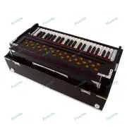 Portable 3.5 Octave 9 Stopper Laying Style Harmonium Baja With Padded Bag