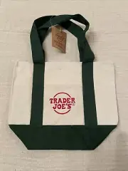 Trader Joe's Mini Canvas Tote Bag - Green