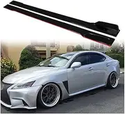 Compatible for Infiniti Q50 Q60 Q70 G37 G35 2013-22 78.7" Side Skirt Splitter Spoiler Lip Rocker Panel Extensions Body Kit Winglet(Black with Red Side)