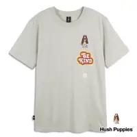 在飛比找momo購物網優惠-【Hush Puppies】男裝 T恤 趣味字母印花刺繡狗短