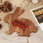 Bunny Cutting Board Countertop Multipurpose Kitchen Baking Utensil Wood Bread
