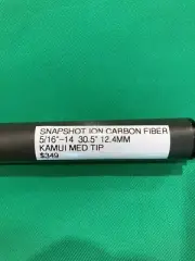 Snapshot® ION Carbon Fiber Shaft, 5/16"x14 Joint, 12.4mm, Kamui Tip- TPR $295