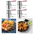 Stainless Steel Deep Fryer Pot with Strainer Basket Deep Fryer Pot Frying Basket