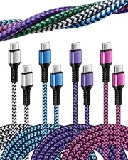 iPhone 16 15 Fast Charger Cord 10ft, Extra Long USB C to C Charging Cable Braided Type C Power Cord for iPhone 16Pro Max/16/15Pro Max/15 Pro/15Plus, iPad Pro Air Mini, Galaxy S24/S23, Pixel 9Pro